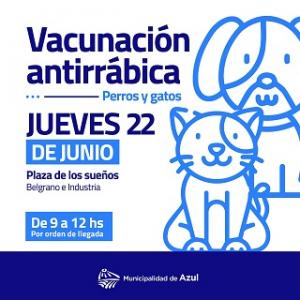 Continúa la vacunación antirrábica